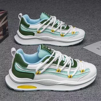 Лоферы Обувь для мужчин Вентилируемые повседневные кроссовки Мужские кроссовки Спорт и отдых Толстая подошва Износостойкие Универсальная мода 39