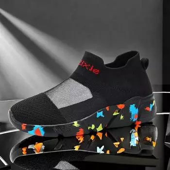 Лоферы Shoose Man High Sneaker с большой подошвой Не кожаная повседневная обувь Самый популярный стиль Мужские кроссовки для бега Меховые теннисные милые 35