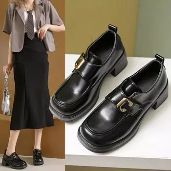 Лоферы женские мягкие Four Seasons Hundreds of Shoes женские летние английские лоферы с толстой подошвой Mary Jane Single Shoes 35 коричневый