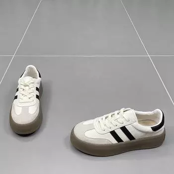 Лоферы женские туфли новый тренд толстая подошва цвет соответствует всем повседневным спортивным сноуборд-обувь тренд толстая подошва весна осень женский 35