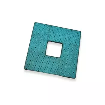 Logia Associates Nambu Железная посуда Подставка Квадратный Держатель для бутылки Арале Держатель для горшка Держатель для чайника Камашики Квадратный (Подставка под треножник/синий)