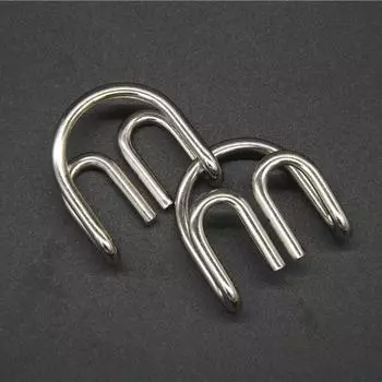 Логический тест на IQ Металлическая игра серебряный