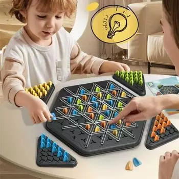 Логическое мышление, геометрическая цепочка, шахматная резинка, треугольная головоломка, игрушка, шахматная настольная игра Chess