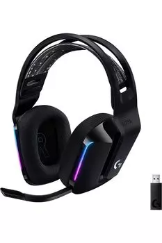 Logitech G Gaming Headset Игровая беспроводная гарнитура Легкая 278 г LIGHTSPEED с микрофоном Зарядка 89 часов непрерывного использования Наушники