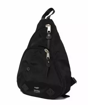 Logo Print Body Bag URBAN Black [Anello] O.D AT-S0231