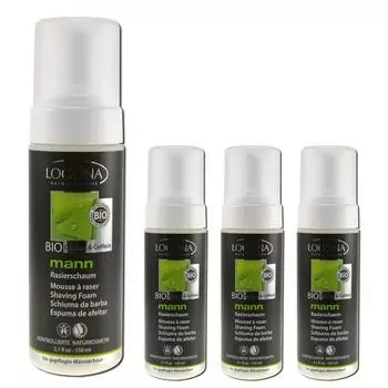 Logona Bio Ginkgo & Caffeine Men s Shaving Foam, 150ml, 4 pieces