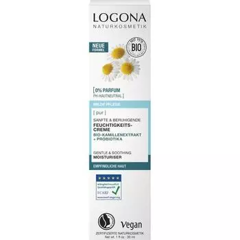 Logona PUR Увлажняющий крем Нежный и успокаивающий 30 мл