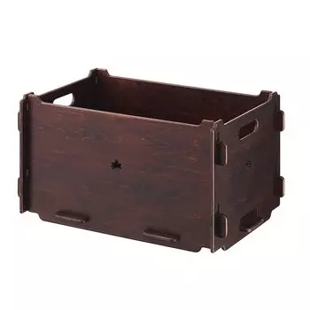 LOGOS Assem Wood Rack Box 73188058 Brown Width 56 x Depth 36 x Height 30 cm (Approx.) коричневый