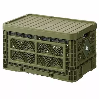 LOGOS Foldable Strong Container L 73188023 Khaki Width x Depth 37 x Height 31cm (with lid) Size (approx.) 54.5 хаки