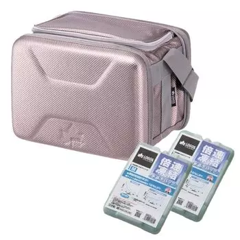 Logos Hyper Subzero Cooler S Double Fast Pack M Set of 2 with Ice Pack Silver & Freezing/Cold