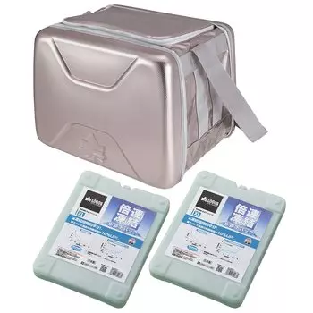 LOGOS Hyper Subzero Cooler XL Double Speed Pack XL x 2 Set R167N003 Metal Silver + Freezing/Subzero 3-piece