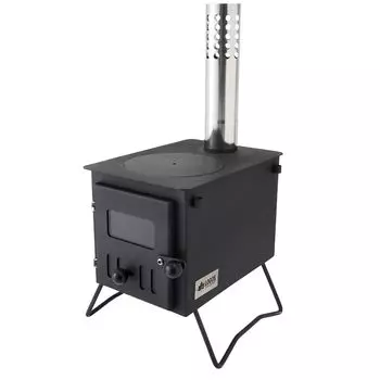 LOGOS mini bonfire stove 81064082 stainless steel black