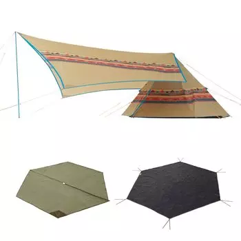 LOGOS Navajo Tepee300 Bridge Hexa Tarp 71908000 Tent Family Tarp Tent Flame Retardant & Set-BB