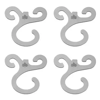 LOGOS Rope Octopus Hook 71909010 Tent Accessories (4pcs) серебряный