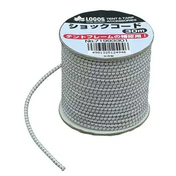 LOGOS Shock Cord 30m Диаметр для ремонта каркаса палатки Резиновый шнур Веревка палатка Семейная брезентовая палатка 2.5 мм