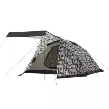 LOGOS Tent for 4 to 5 People Basic XL 71805026 Easy Installation Dome/PLR (Camouflage) Lightweight, Durable,