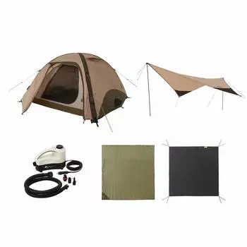 LOGOS Tradcanvas Air Magic Living Life Tent M брезентовый комплект 71805596 Коричневый Ширина 250 x Глубина 337 x Высота 147 см & (Прибл.) коричневый