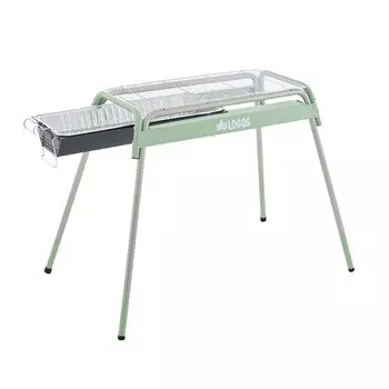 LOGOS Tube Grill L Trial 81060710 Гриль-печь Easy Grill с регулировкой высоты Включен список eco-logosave (Легкая упаковка) зелёный