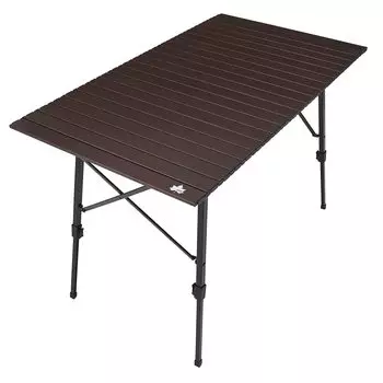 LOGOS Washable Adjustable Table L 73551001 Camping Folding Outdoor Table коричневый