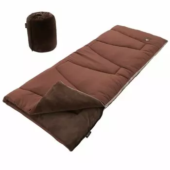 LOGOS Washable Soft Touch Sleeping Bag, -4 Sleeping Bag, For Winter, Suitable up to -4, Disaster Prevention, Connectable, Fully Washable