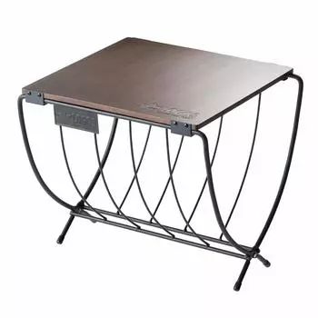 LOGOS Wide Firewood Rack Wood Table 81064183 Camping Folding Outdoor Table