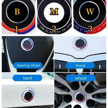 Логотип 50-летия автомобиля для X3 X5 G30 G31 G38 G11 G12 G20 G28 F10 F48 F49 G01 F20 F21 F22, декоративный чехол для обода колеса 1(45MM)1pcs