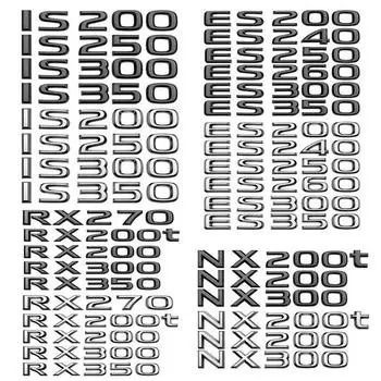 Логотип автомобиля, задняя наклейка для RX200 RX270 RX300 RX350 ES LS GS IS, наклейка на багажник автомобиля RX200 серебряный