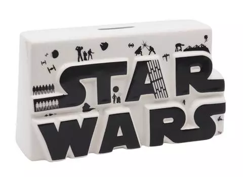 Логотип Черная Копилка SAN2902 Звездные Войны белый