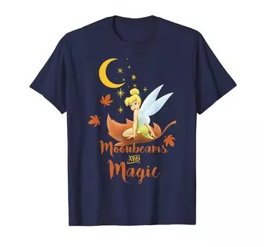 Логотип и футболка Disney Peter Pan Tinkerbell Autumn Moonbeams Magic синий