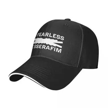 ЛОГОТИП LESSERAFIM — Кепка IM FEARLESS Бейсбольная кепка Одежда для гольфа Солнцезащитный крем женский пляжный магазин Унисекс