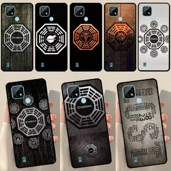 Логотип lost tv dharma initiative для OnePlus 10 9 Pro 8T 9R 10R Nord2 Чехол для Realme 8 Pro 9 GT Neo 3 2 Master 8i 9i Чехол Realme GT Master 5G