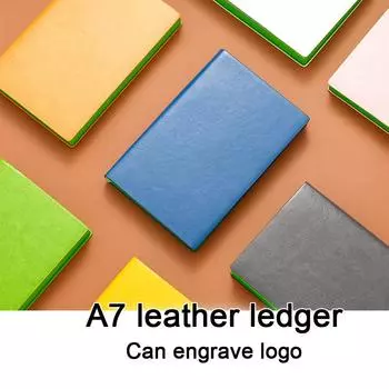 (Логотип можно выгравировать) Маленький карманный блокнот А7, дневник путешествий, студенческая памятка, бухгалтерская книга, деловой блокнот, книга записей встреч A7 зелёный