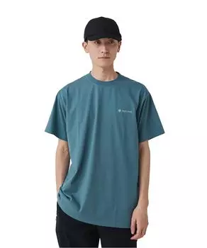 Логотип размера S СИНИЙ Фестиваль Кемпинг Открытый [Снежная вершина] Футболка Футболка TS-25SU101 синий