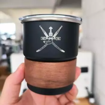 Логотип Султаната Оман Кружка из нержавеющей стали Пивная кружка с крышкой 300 мл кружка для кофе для кемпинга на открытом воздухе 300ml