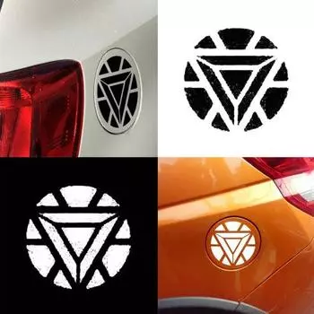 Логотип Железного Человека Светоотражающая Водонепроницаемая Наклейка Автомобильные Наклейки Мотоцикл Стайлинг Декор красный