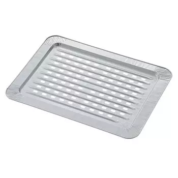 ЛОГОТИПЫ на решетку для гриля на древесном угле для вкусного приготовления на гриле 81314030 (Легко чистить) (2pcs) серебряный