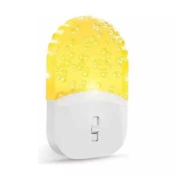 Lohas акриловый пузырьковый датчик света ночные светильники с подключаемым настенным светильником янтарно-желтого цвета теплый белый без синего освещения для детей 0.5