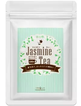 LOHAStyle Jasmine Tea Powder 90 г 100 г. Жасминовый чай Легко растворяется, просто растворяя порошковый чай. Порошковый чай, полученный методом экстракции под высоким давлением. (приблизительно. чашки)