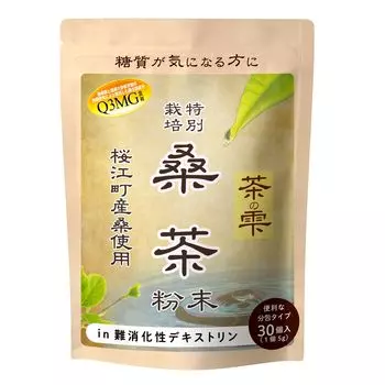 LOHAStyle Mulberry Tea Powder 1 пакетик x 30 палочек Сделано в Японии Чай из листьев шелковицы с низким содержанием сахара Упаковка из специально выращенной шелковицы Сделано в Симанэ
