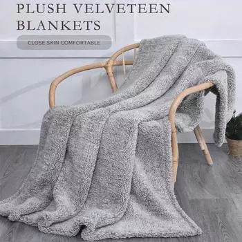 Лохматое одеяло из искусственного меха, одеяло для кровати, дивана, стула, супер мягкое одеяло, домашний декор зелёный