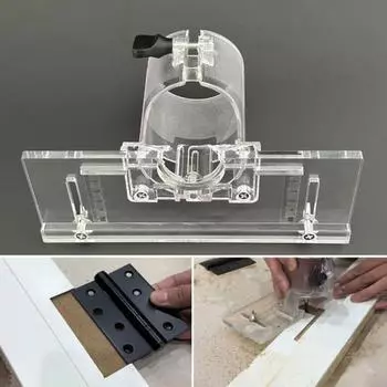 Локатор для прорезки пазов на фрезере по дереву Точное позиционирование Эффективность Кронштейн для прорезки пазов на фрезере Аксессуары для основания фрезера по дереву