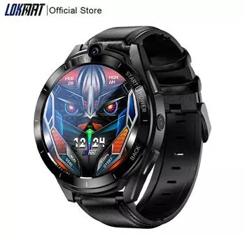 LOKMAT APPLLP 2 PRO Смарт-часы-телефон Android 4G SIM-сеть GPS Спортивный фитнес-трекер Двойная камера Wi-Fi Смарт-часы для мужчин