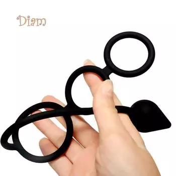 LOL Men Time Delay Three Ring Cock Penis Lock Анальная пробка Массажер простаты Секс-игрушки