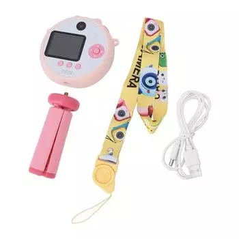 Lollipop Kids Selfie Camera с подставкой 48MP 2.0in HD детская цифровая видеокамера игровая музыкальная игрушка розовый
