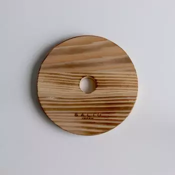 LOLO Подставка для горшка круглая из обожженного кедра M Тик Сделано в Японии Деревянная уличная