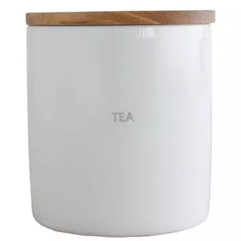LOLO Storage container TEA Canister Made in Japan Pottery Porcelain Teak With lid