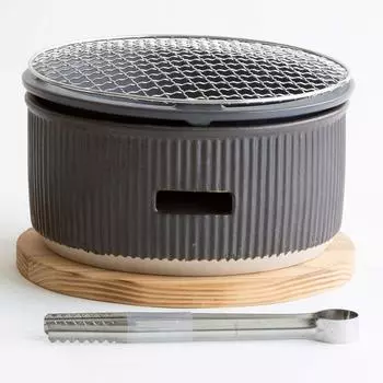 LOLO Угольный гриль черный большой настольный уличный Сделано в Японии Соло-гриль | | | | | |