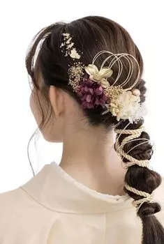 Lomeri цвета Волосы веревка сушеная выпускной фурисоде K7 [Lomeri] [11 доступно] орнамент, композиция, цветы, церемония совершеннолетия, церемония, фиолетовый