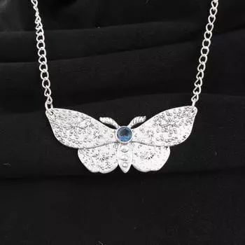 London Blue Topaz Gemstone 925 Sterling Silver Jewelry Pendant 0.7 Gift For Her CP-35-5