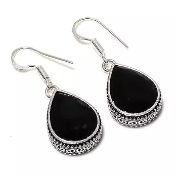 London Blue Topaz Gemstone 925 Sterling Silver Gift Jewelry Earring 2.56 v2z92